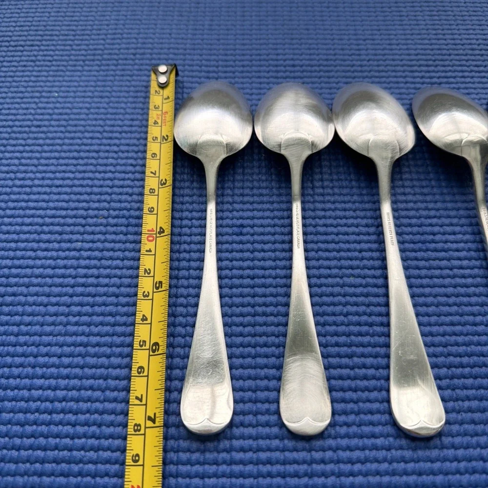 Vintage Birks Regency Plate pattern: Queen Mary- 8 Dinner Spoons 7